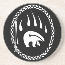 Tribal Bear Art Ornament Bear Keepsake & Coaster coasters
