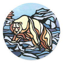 Tribal Bear Art Stickers First Nations Bear Gifts