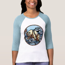Tribal Bear Art Womens Jersey Polar Bear Shirts t-shirts