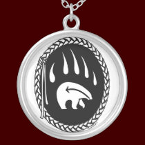Tribal Bear Necklace Wildlife Art Bear Necklace necklaces