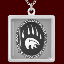 Tribal Bear Necklace Wildlife Art Bear Necklace necklaces