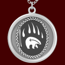 Tribal Bear Necklace Wildlife Art Bear Necklace necklaces