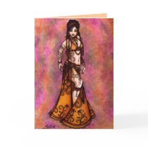 Tribal Bellydancer cards by LacyChenault Tribal Bellydancer cards