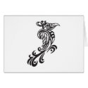 Tribal Bird Tattoo Design cards