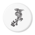 Tribal Bird Tattoo Design magnets