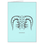 Tribal Black Dragon Head Card