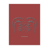 Tribal Black Dragon Head postcards
