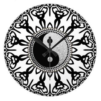  Black White Tribal Designs Customizable Wall Clocks