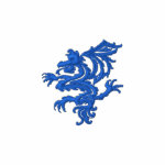 Tribal Blue Dragon Polo Tribal Blue Dragon Polo