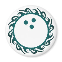 tribal bowling refrigerator magnets