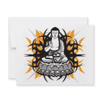 Tribal Buddha invitations