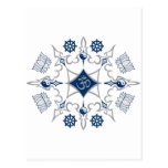Tribal Buddhist Symbols Post Card