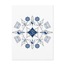 Tribal Buddhist Symbols postcards