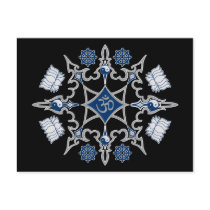 Tribal Buddhist Symbols postcards by BuddhaGifts Tribal Buddhist Symbols postcards