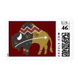Tribal Buffalo Western Postage Stamps