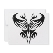 Tribal Butterfly Art #029 invitations by Mustang_Lady Tribal Butterfly Art #029 invitations