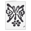 tribal butterfly, black cards