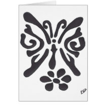 tribal butterfly, black cards