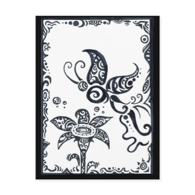 tribal art butterflies