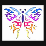 Tribal Butterfly Poster