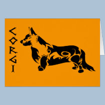 Tribal Cardigan Welsh Corgi Art