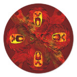 Tribal Cats Sunrise Glory Sticker