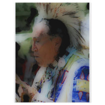 'Tribal Chief in Ceremony' Flyer Design