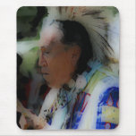 'Tribal Chief in Ceremony' Mousepad