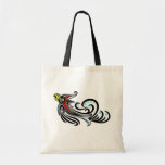 Tribal Colorful Bird Reusable tote bag