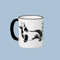 Tribal Corgi mugs