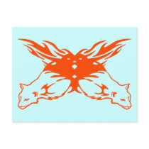 TRIBAL COUGARS DESIGN postcards