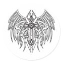 Tribal Cross 1 stickers by Joee3030 Tribal Cross 1 stickers