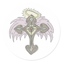Tribal Cross 3 stickers by Joee3030 Tribal Cross 3 stickers