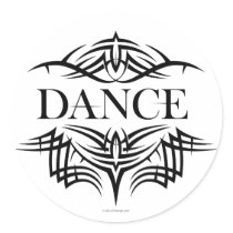 Tribal Dance (plain) stickers