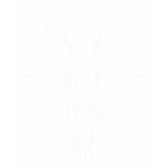 Tribal Deer Skull Tattoo by Flowstone Graphics shirt