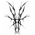 Tribal Deer Skull Tattoo by Flowstone Graphics t-shirts by FlowstoneGraphics Tribal Deer Skull Tattoo by Flowstone Graphics t-shirts