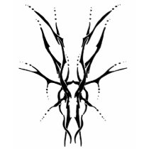 Tribal Deer Skull Tattoo by Flowstone Graphics t-shirts by FlowstoneGraphics Tribal Deer Skull Tattoo by Flowstone Graphics t-shirts