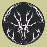 Tribal Deer Skull Tattoo Fantasy Digital stickers stickers