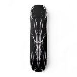 Tribal Deer Skull Tattoo Skateboard Deck - black