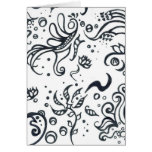 Tribal designs pattern greeting card