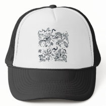 Tribal designs pattern trucker hats