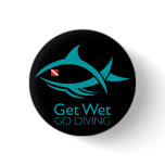 Tribal Dive Fish buttons