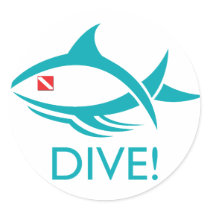 Tribal Dive Fish stickers by SCheckman Tribal Dive Fish stickers