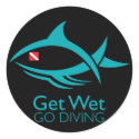 Tribal Dive Fish stickers