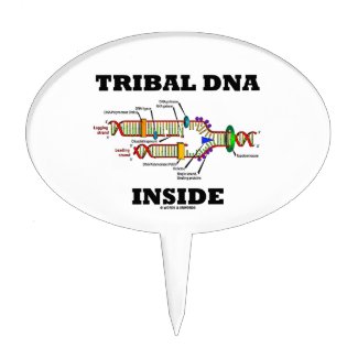 Tribal DNA Inside (DNA Replication) Cake Picks