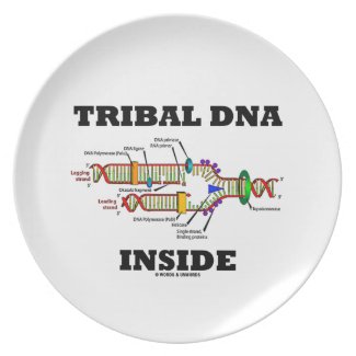 Tribal DNA Inside (DNA Replication) Dinner Plate