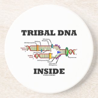 Tribal DNA Inside (DNA Replication) Drink Coaster