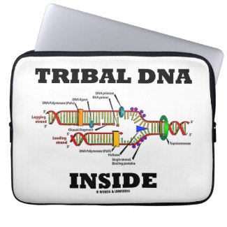 Tribal DNA Inside (DNA Replication) Laptop Computer Sleeve