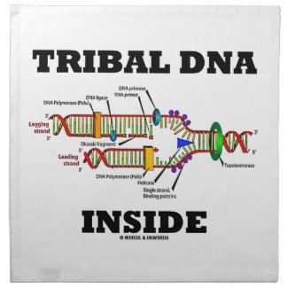 Tribal DNA Inside (DNA Replication) Printed Napkin