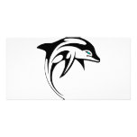 Tribal Dolphin Art #028 Custom Photo Card